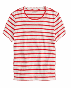 J.Crew Relaxed Linen Tee in Stripe