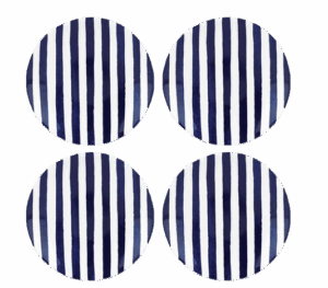 Kate Spade New York Charlotte Street Striped Tidbit Plates