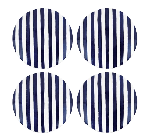 Kate Spade New York Charlotte Street Striped Tidbit Plates
