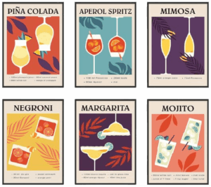 Cocktail Wall Art Prints