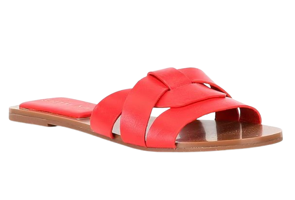 Gianni Bini Brody Leather Slide Sandals