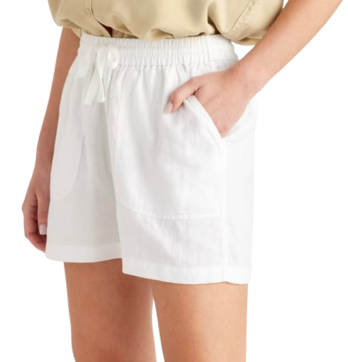 Quince European Linen Shorts – White