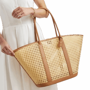 Mark & Graham Waterproof Caning Wide Tote
