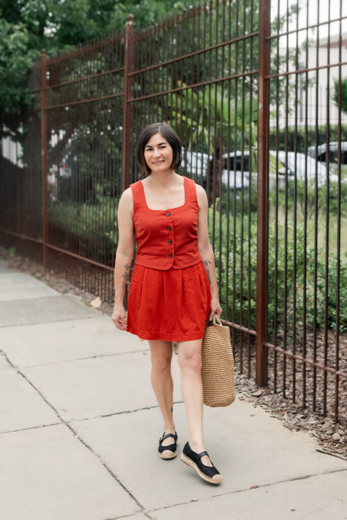 Matching Set, Skort, Linen, Summer Fashion, Style Tip, espadrille