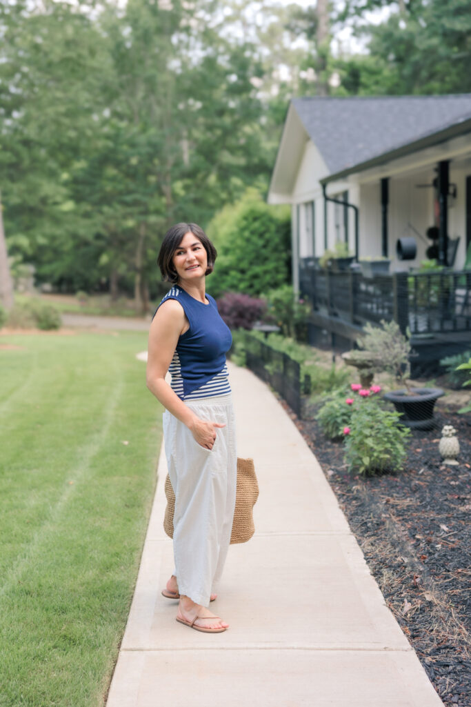Casual, Linen Suit, Colette Pants, Vacation-Ready, Petite-Friendly