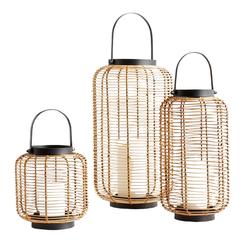 Rattan Outdoor Lanterns