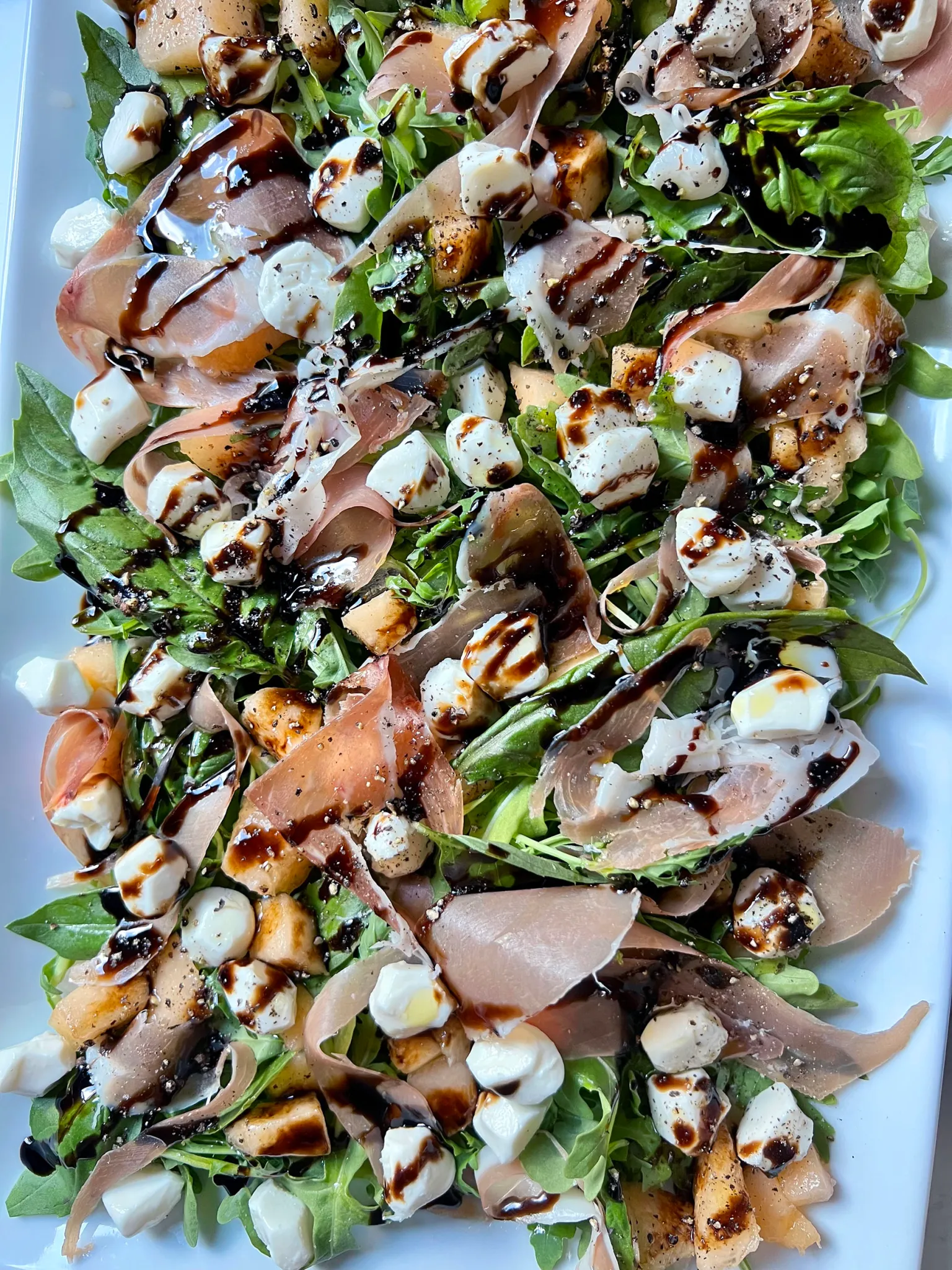 Melon and Prosciutto Composed Salad