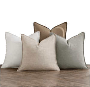 MIULEE Linen Cotton Decorative Pillow Covers (Set of 4)