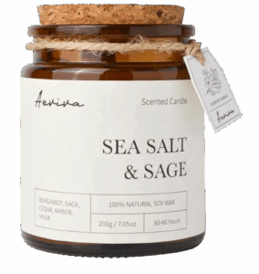 Sea Salt Sage Wood Wick Candle