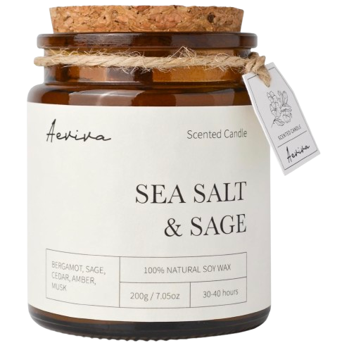 Sea Salt Sage Wood Wick Candle