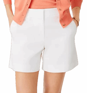 Ann Taylor Petite City Short – White