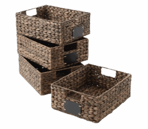 Woven Baskets with Labels