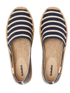 Soludos Navy Striped Espadrilles