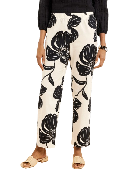 Talbots Straight Ankle Washed Linen Pants
