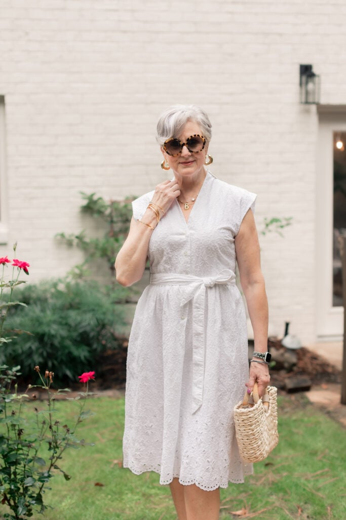 Dress, Summer Style, Fashion for Women Over 50, White Outfit Inspiration