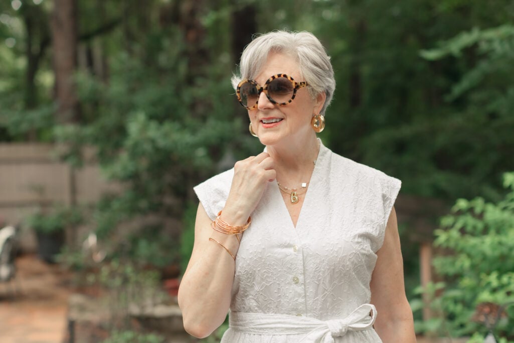 Dress, Summer Style, Fashion for Women Over 50, White Outfit Inspiration