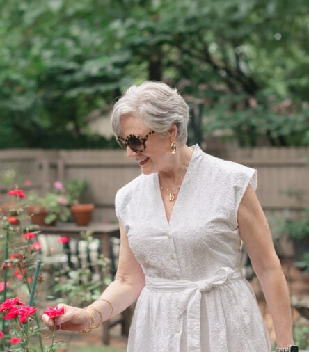A Timeless White Dress Perfect for Women Over 50