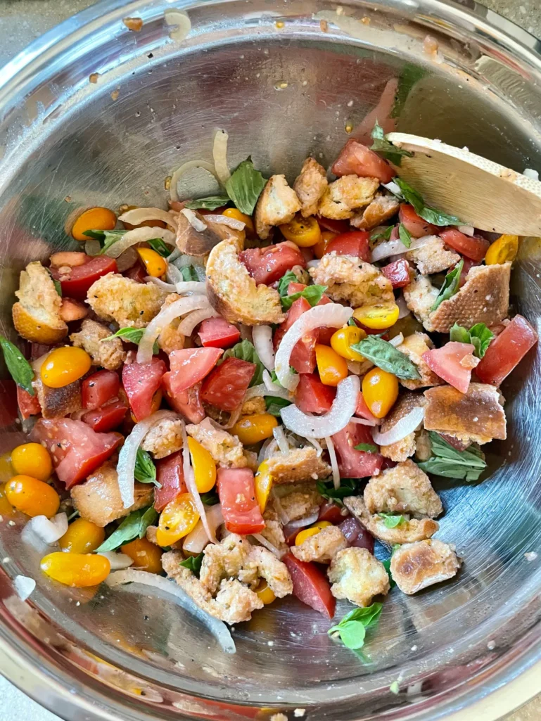 Bread, Olive Oil, Vinegar, tomato, basil