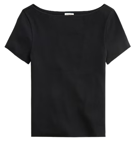 J.Crew Factory Ribbed Boatneck Tee