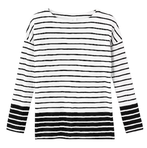 J.Jill Striped Long Sleeve Tee