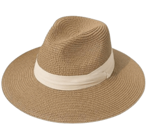 Lanzom Wide-Brim Panama Hat