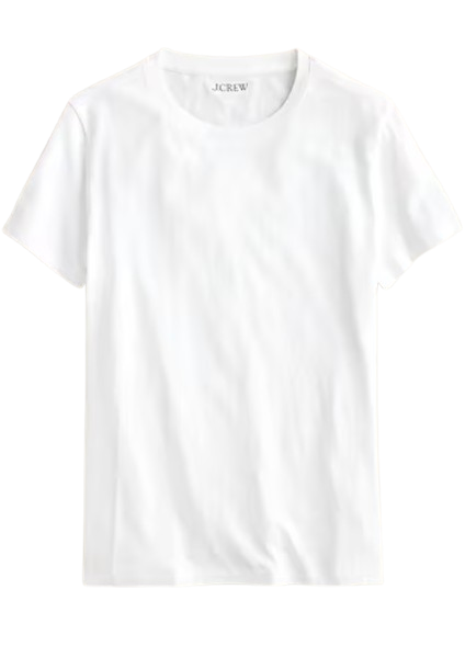 J.Crew Vintage Jersey White Tee