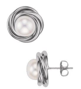 Silver and Freshwater Pearl Earrings