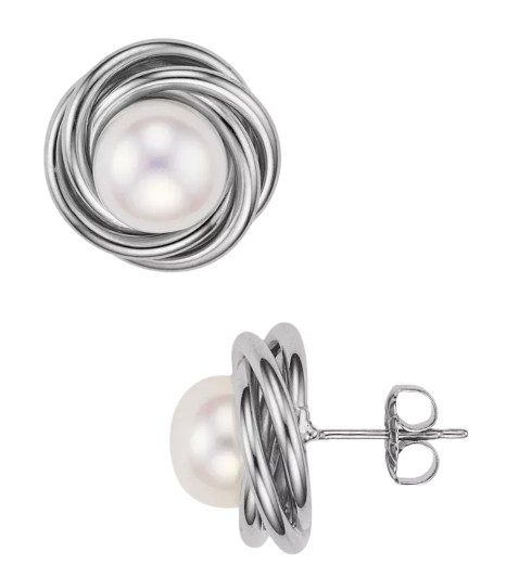 Silver and Freshwater Pearl Earrings