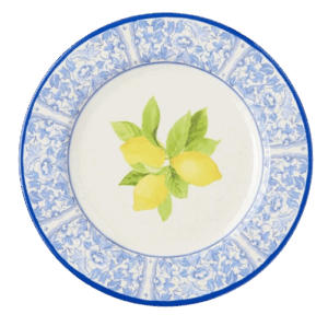 Lemon Outdoor Melamine Dinner Plates