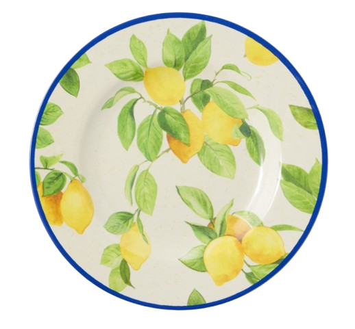 Lemon Outdoor Melamine Salad Plates