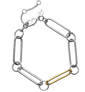 Two-Tone Adjustable Water-Resistant Bracelet