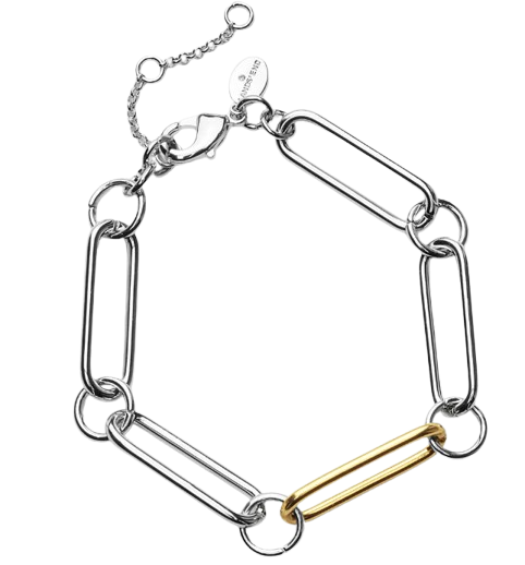 Two-Tone Adjustable Water-Resistant Bracelet