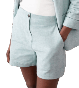 Banana Republic Factory Linen Blend Herringbone Shorts – Bali Blue