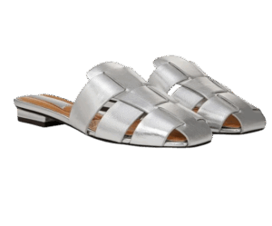 Franco Sarto Silver Fisherman Mule Sandal