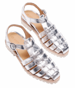 Silver Lugsole Fisherman Sandal