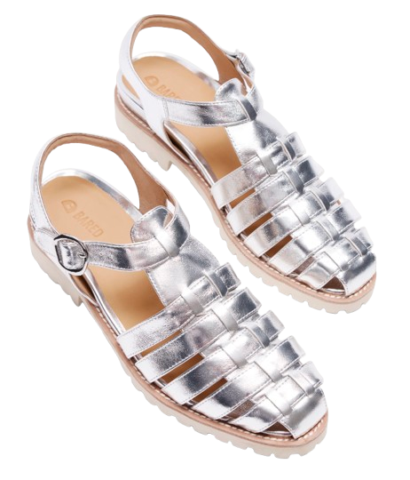 Silver Lugsole Fisherman Sandal