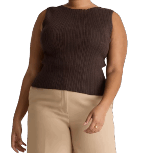 Quince Cotton Cashmere Ribbed Tank