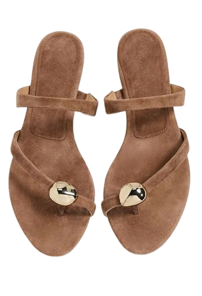 Madewell Mila Organic Hardware Slide Sandal