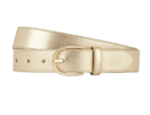 Talbots Metallic Gold Belt