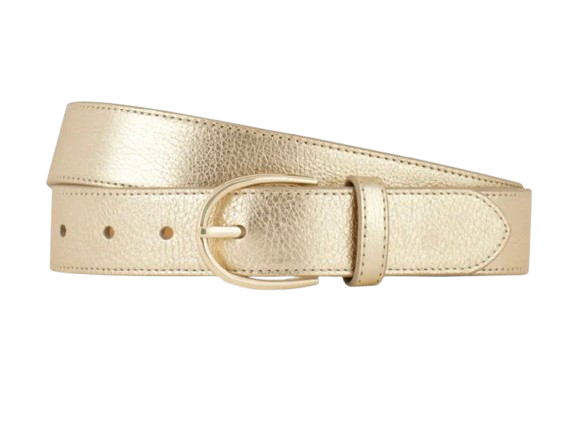 Talbots Metallic Gold Belt