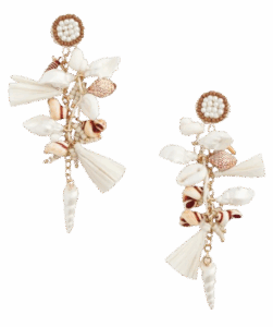Chico’s Shell & Raffia Earrings