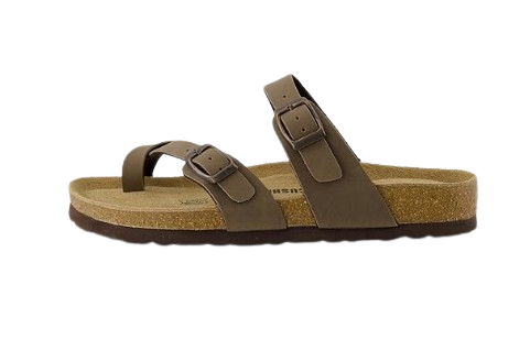Cushionaire Luna Cork Footbed Sandals