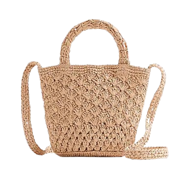 J.Crew Factory Woven Mini Tote Bag