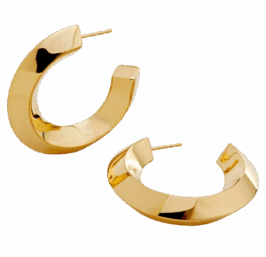 Monica Vinader Power Large Hoop Earrings