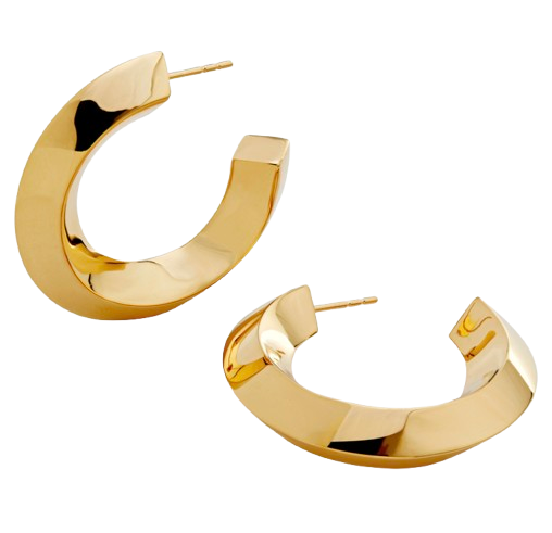 Monica Vinader Power Large Hoop Earrings