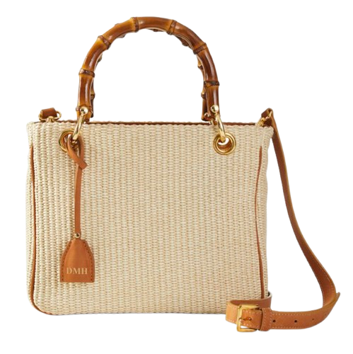 Mark & Graham Bamboo Elisabetta Raffia Bag