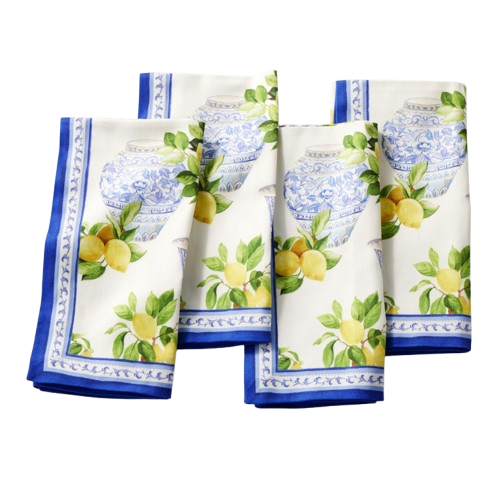 Williams Sonoma Limone Napkins (Set of 4)