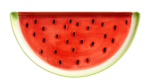 Hand Painted Watermelon Serving Platter