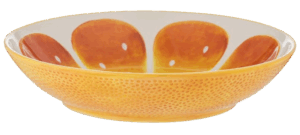 Orange Citrus Serving Bowl