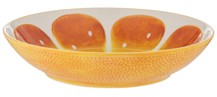 Orange Citrus Serving Bowl